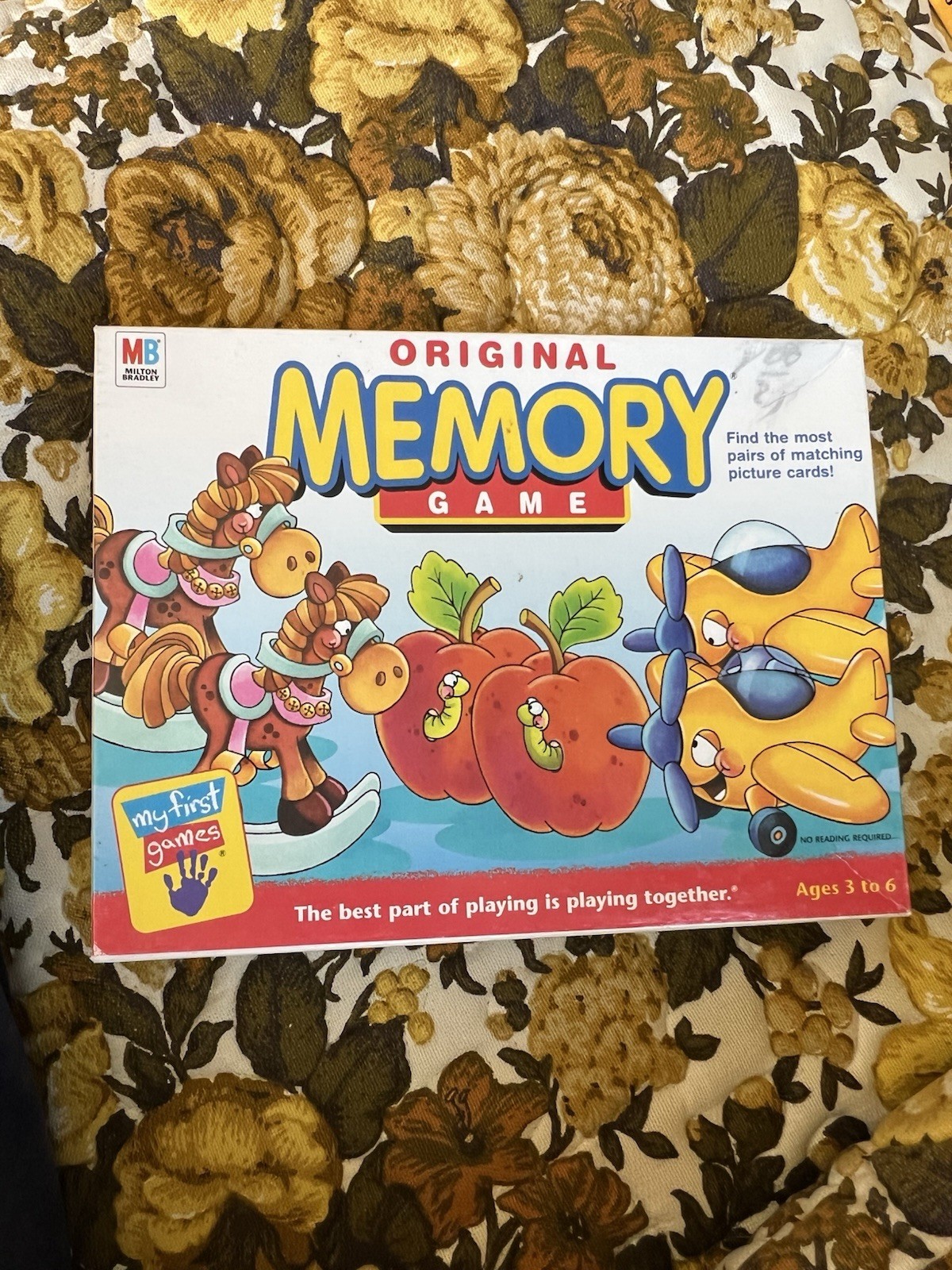 Vintage Original Memory Game by Milton Bradley 2001 Edition