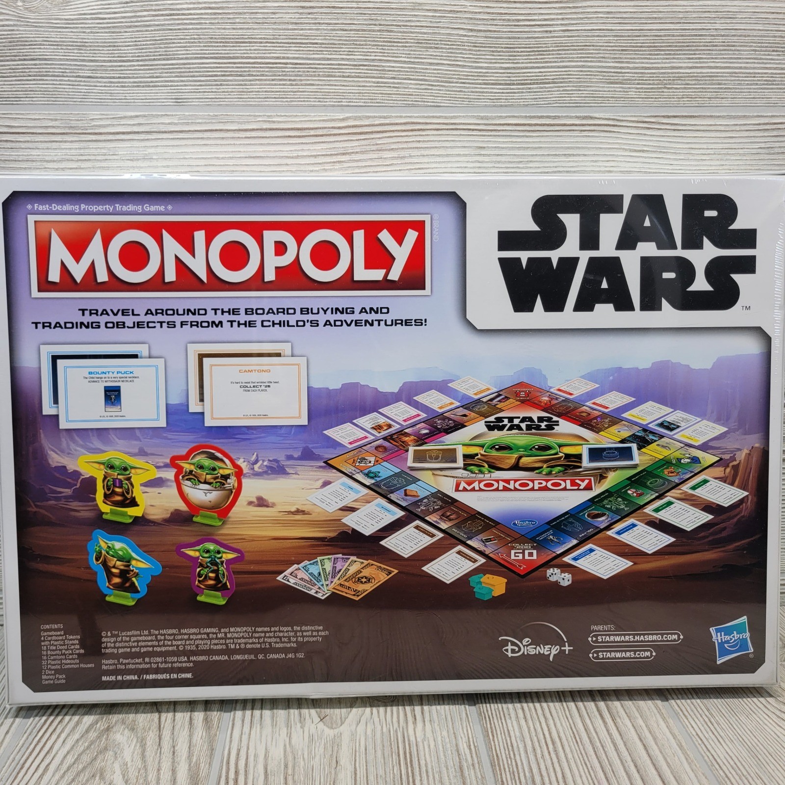 Hasbro Monopoly Star Wars The Mandalorian The Child Grogu Board Game New