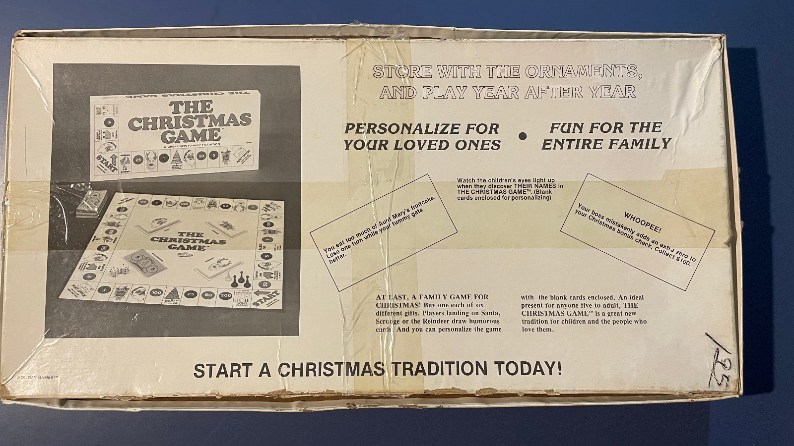 The Christmas Game 1980 Holiday Board Games Milwaukee NOT COMPLETE