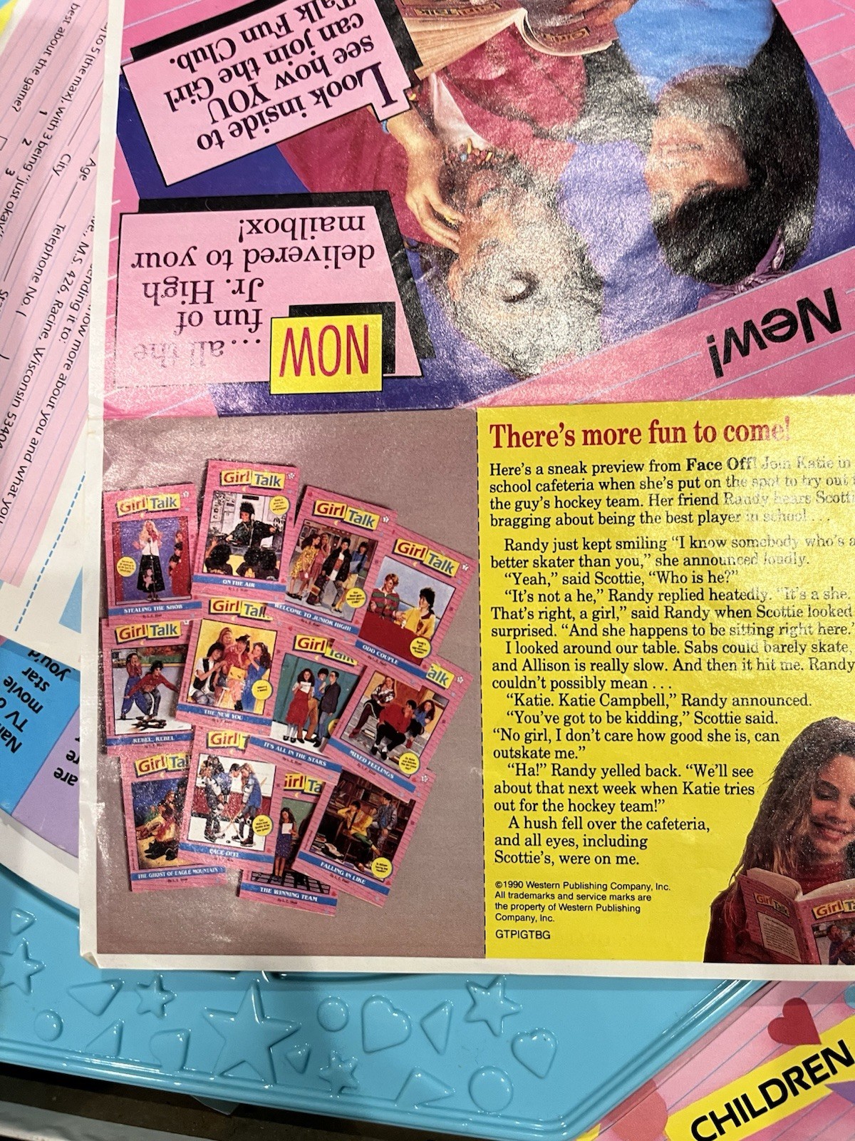 Vintage 1988 Girl Talk Board Game Golden