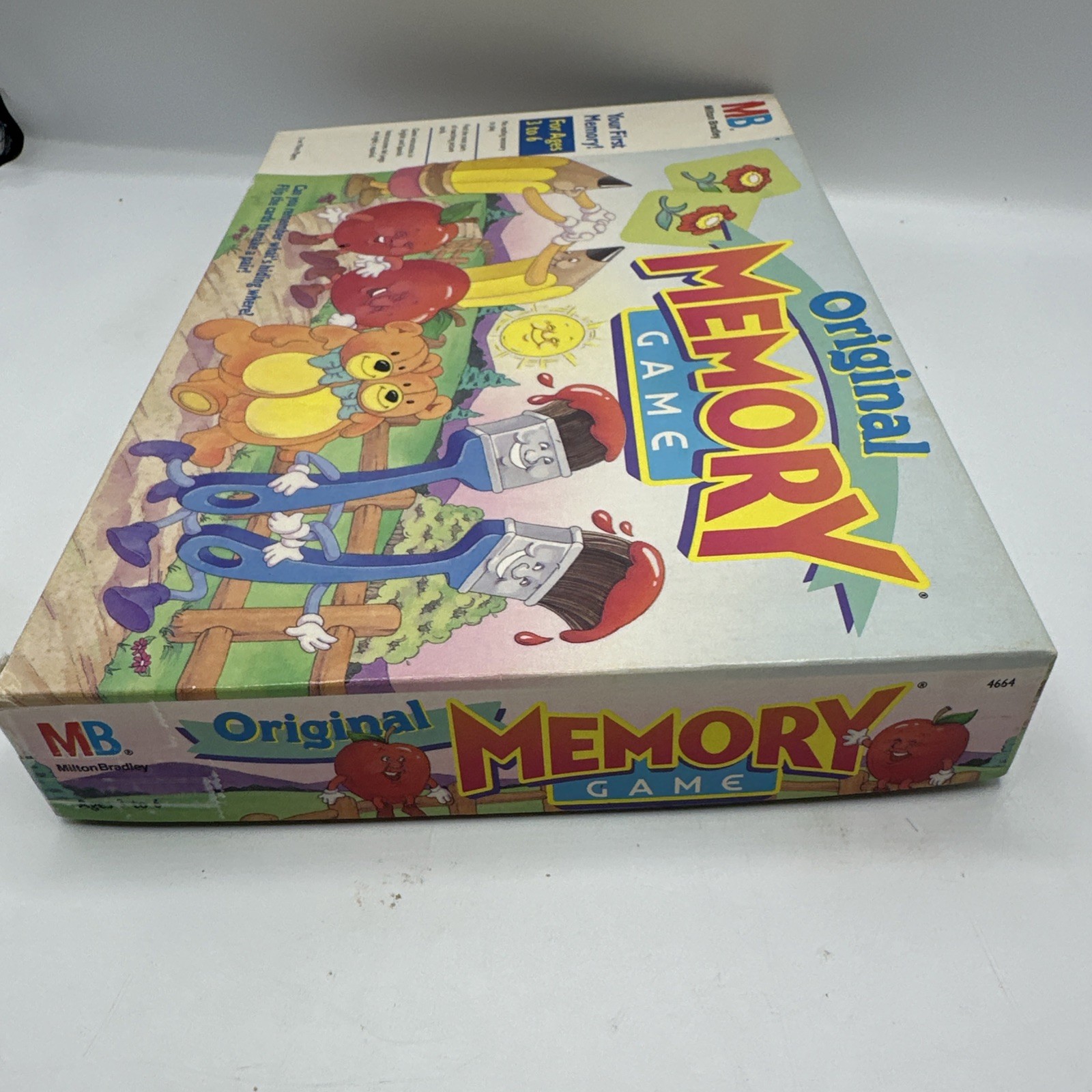 Milton Bradley Original Memory Game Vintage Kids Game 1994 No Trey