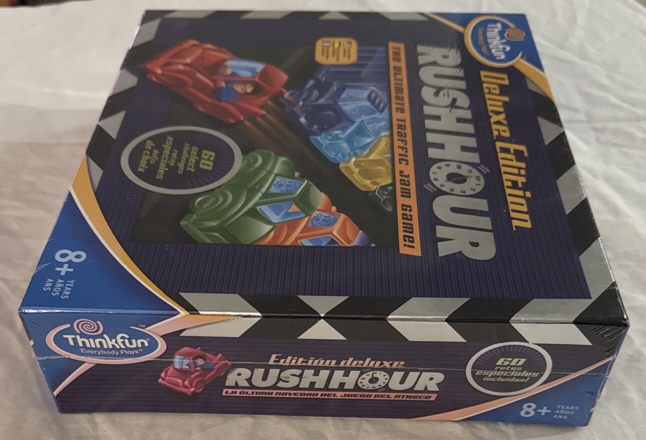 RushHour Deluxe Edition Thinkfun Board Game New Sealed Ultimate Traffic Jam Game