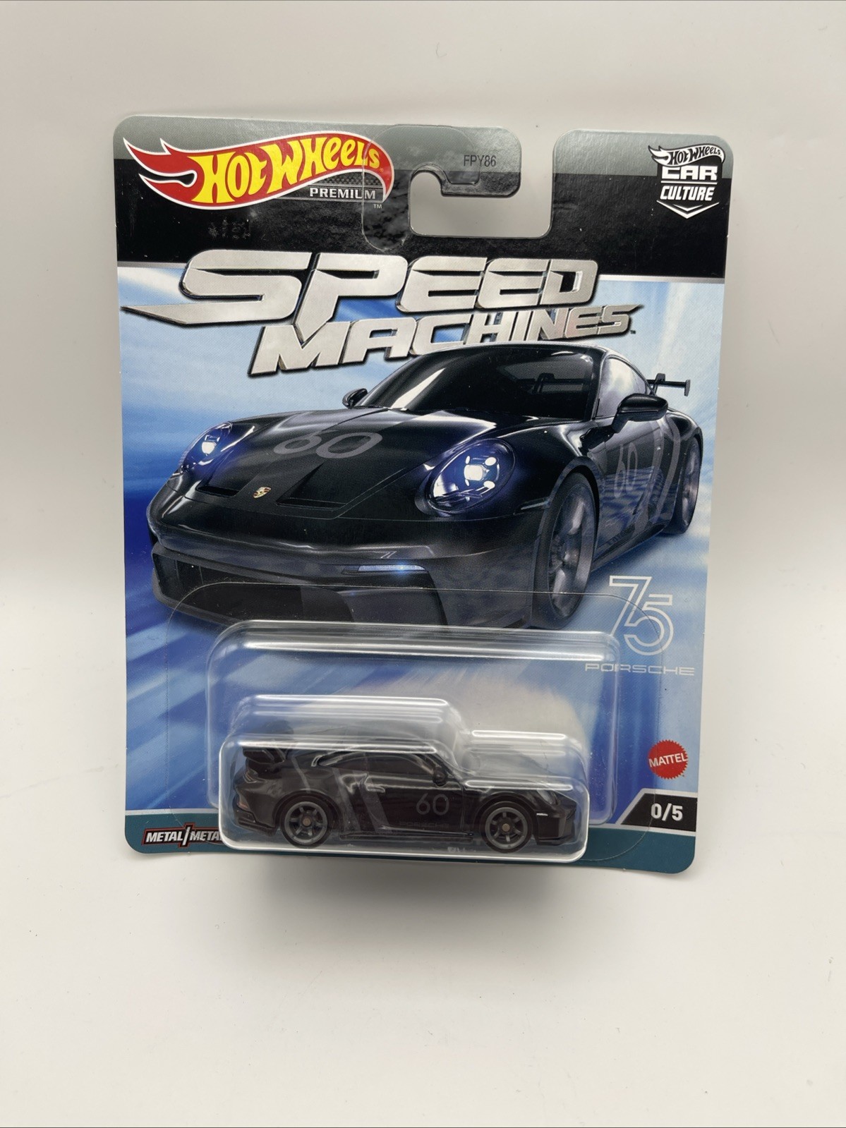 Hot Wheels Car Culture Speed Machines Chase Porsche 911 164 Car Black H G2U