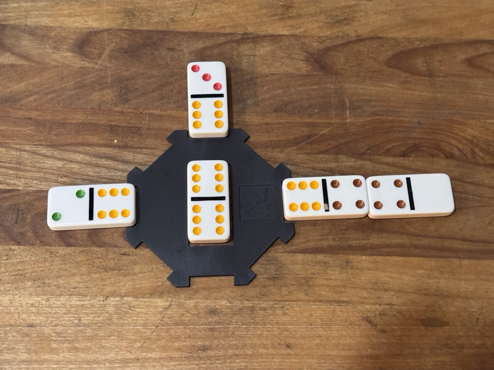 Collectors Dominoes, Double Six, Jumbo Color Dot, Age 4+, 16 Games-Starter Piece