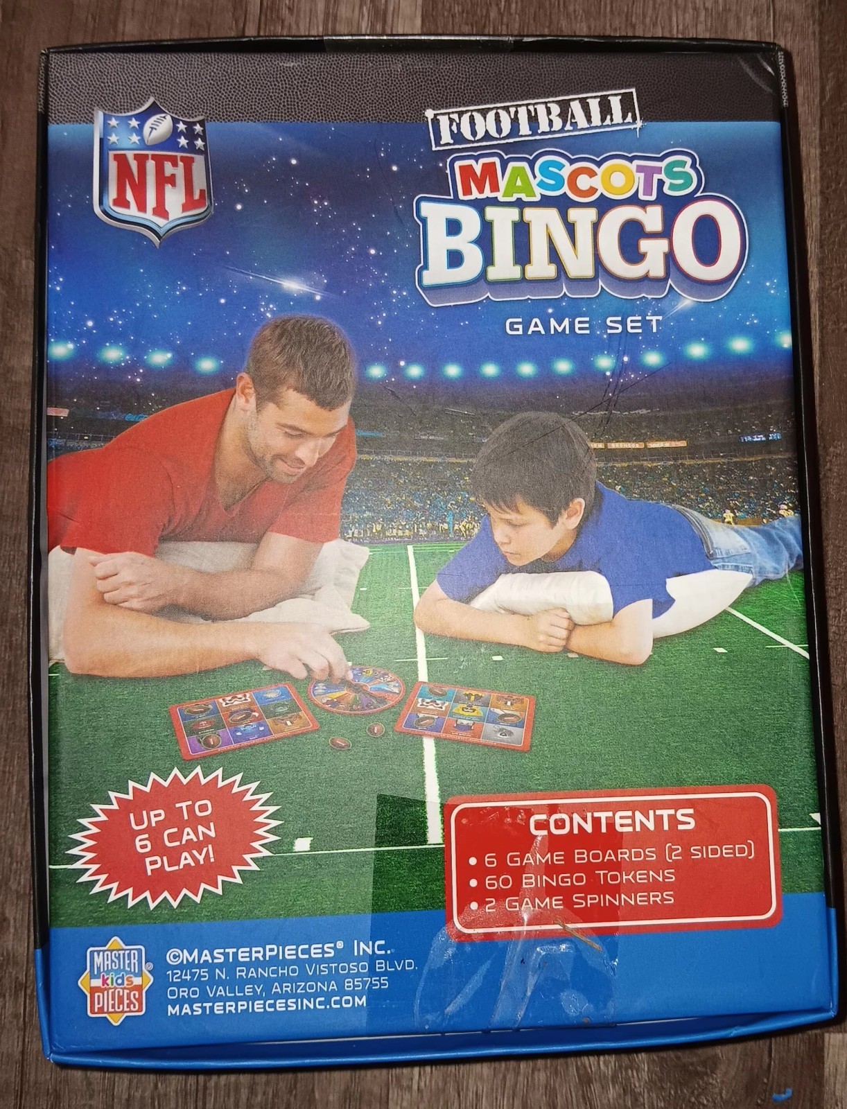 Nfl Mascot Bingo Game Set Age 3 And Older