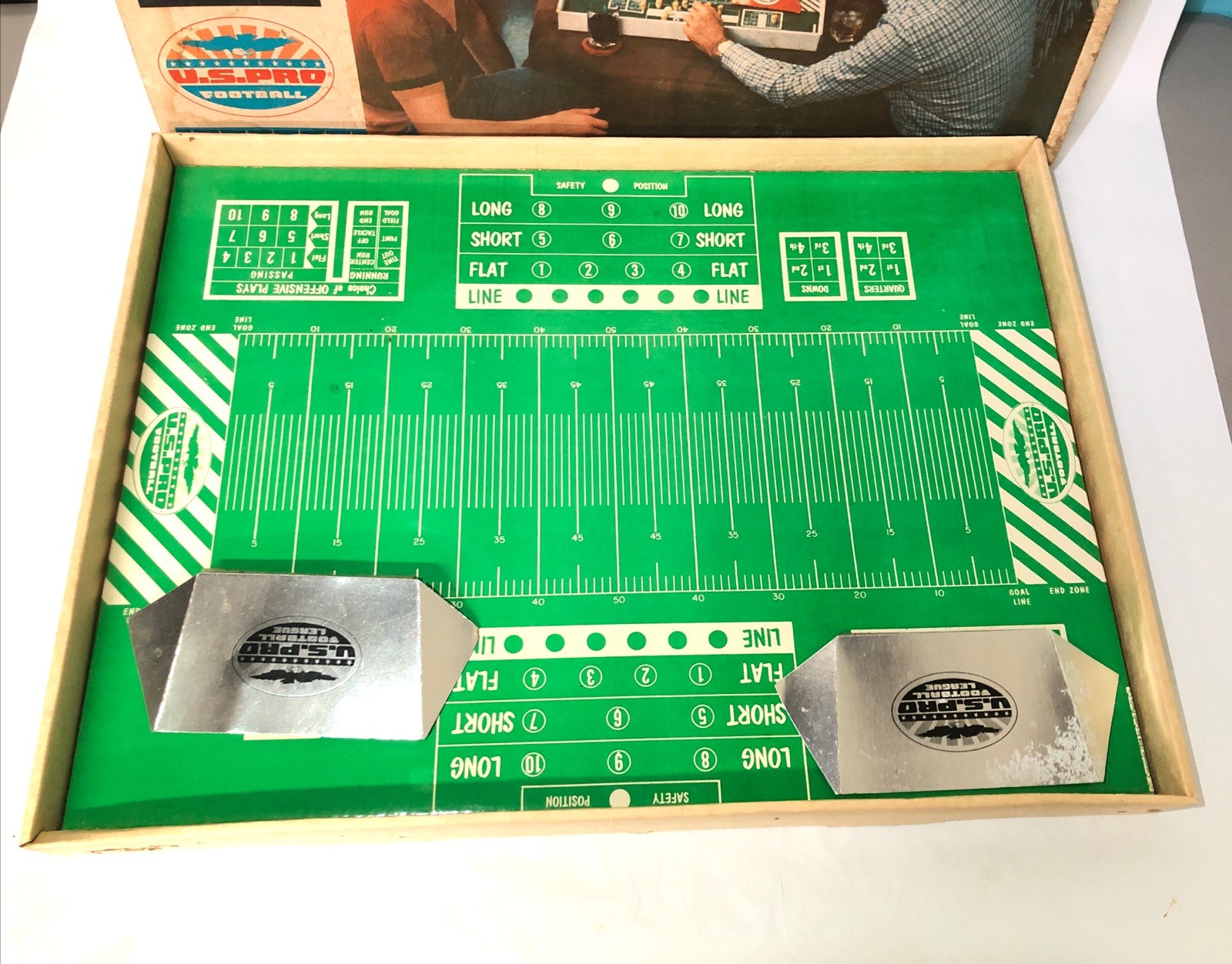 Vintage 1974 U.S Pro Football Board Game. Rare! Large 26”x19” Craft Plastix Co.