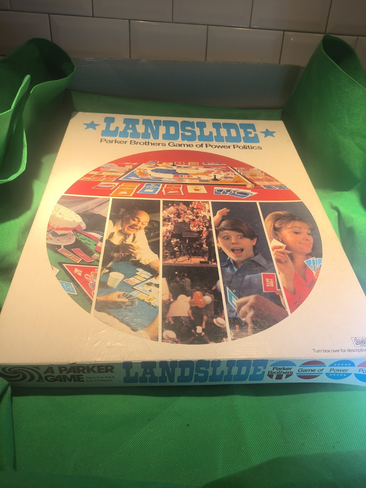 Landslide Parker Brothers Game Power Politics Board Game 1971 Complete Vintage