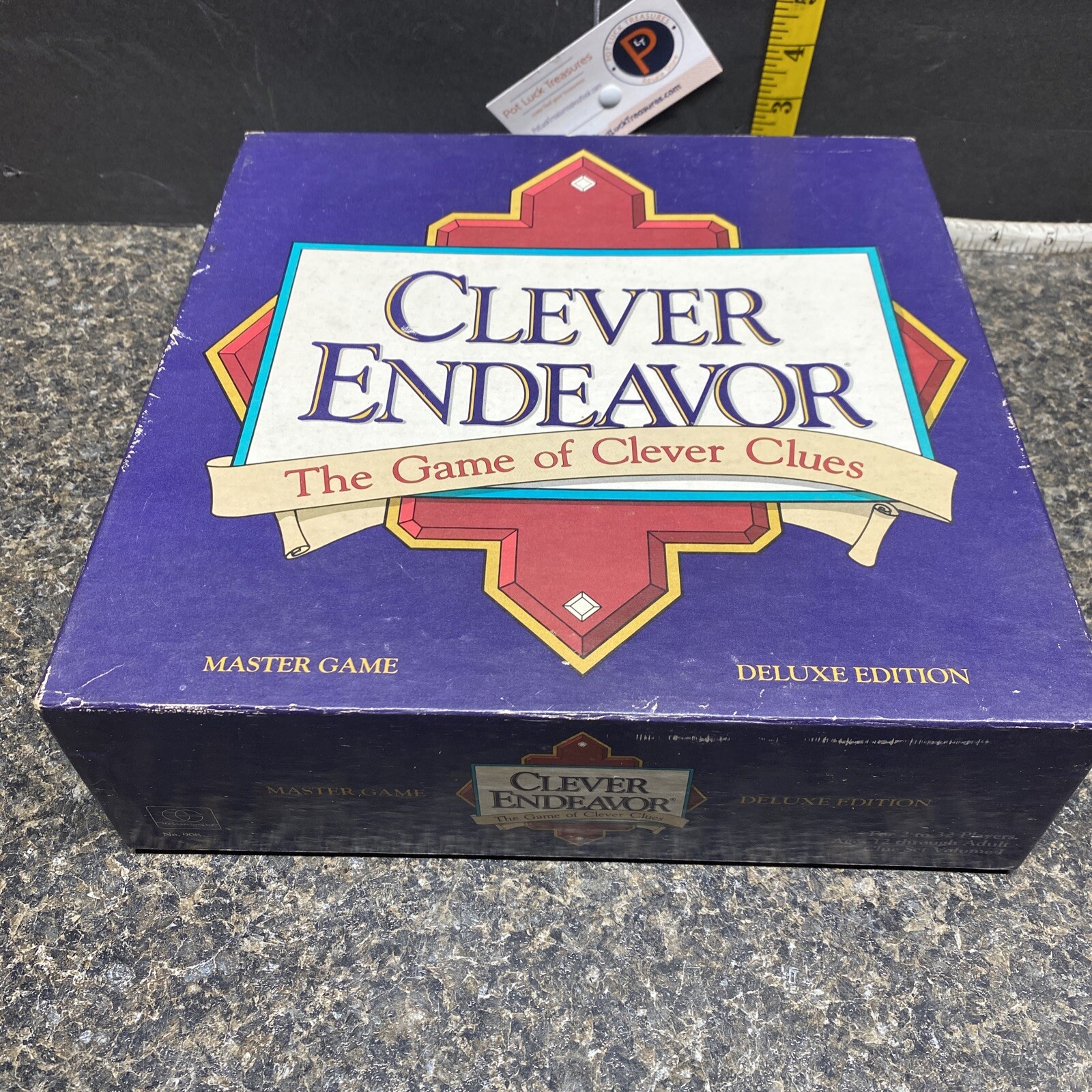 Clever Endeavor The Game of Clever Clues Master Game Deluxe Edition 1989. #908.