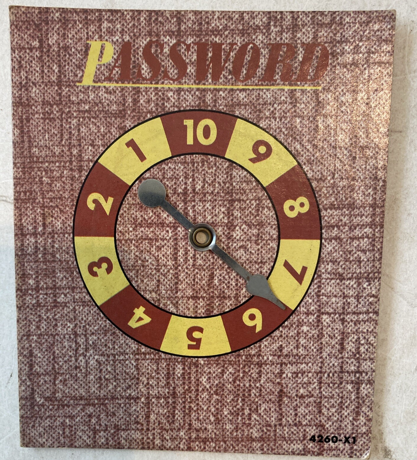Vintage 1962 PASSWORD Game Milton Bradley #4260 Complete Peak Production
