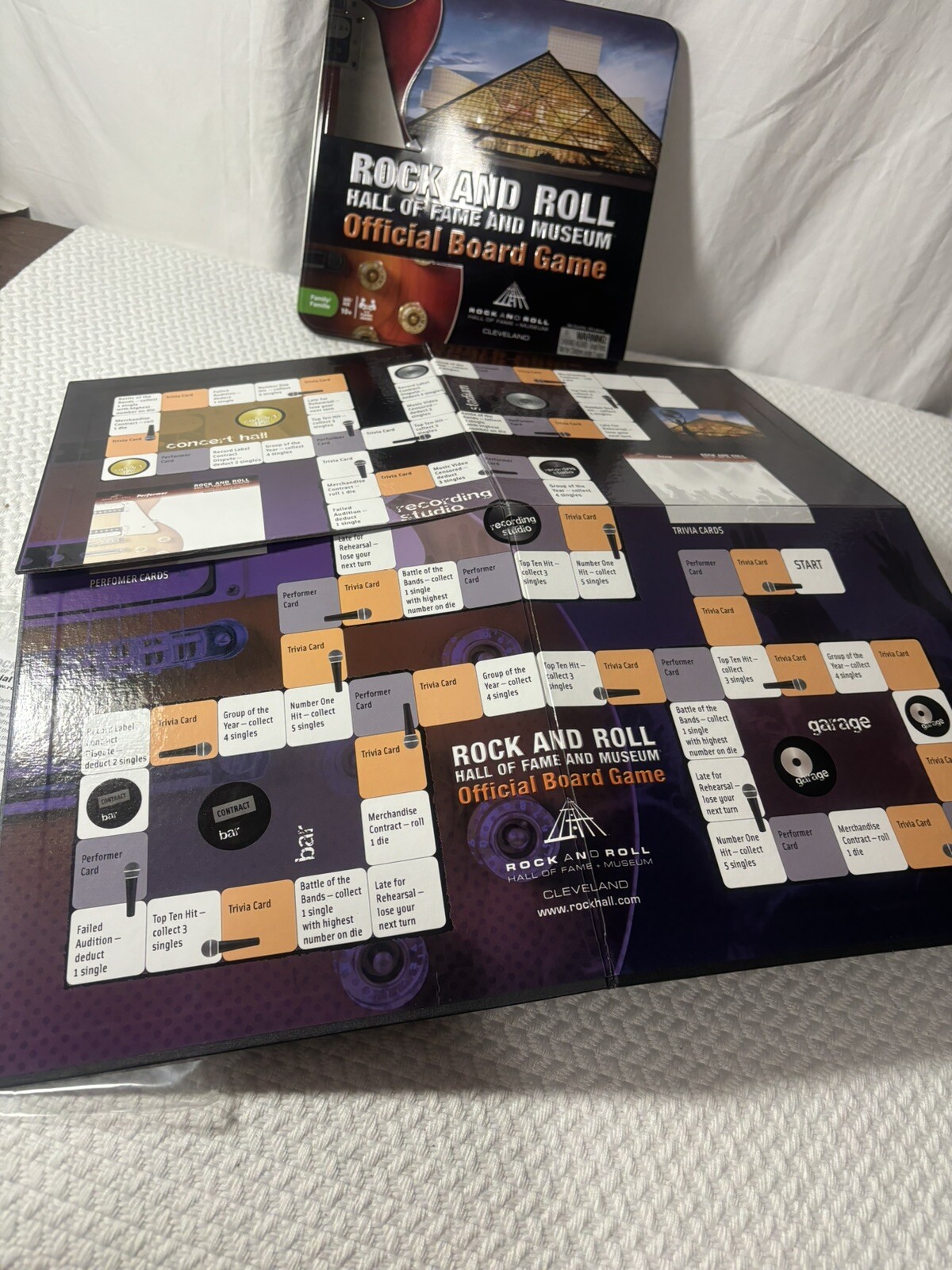 ROCK and ROLL Hall Of Fame and Museum Official Board Game – NEW OPEN BOX Family