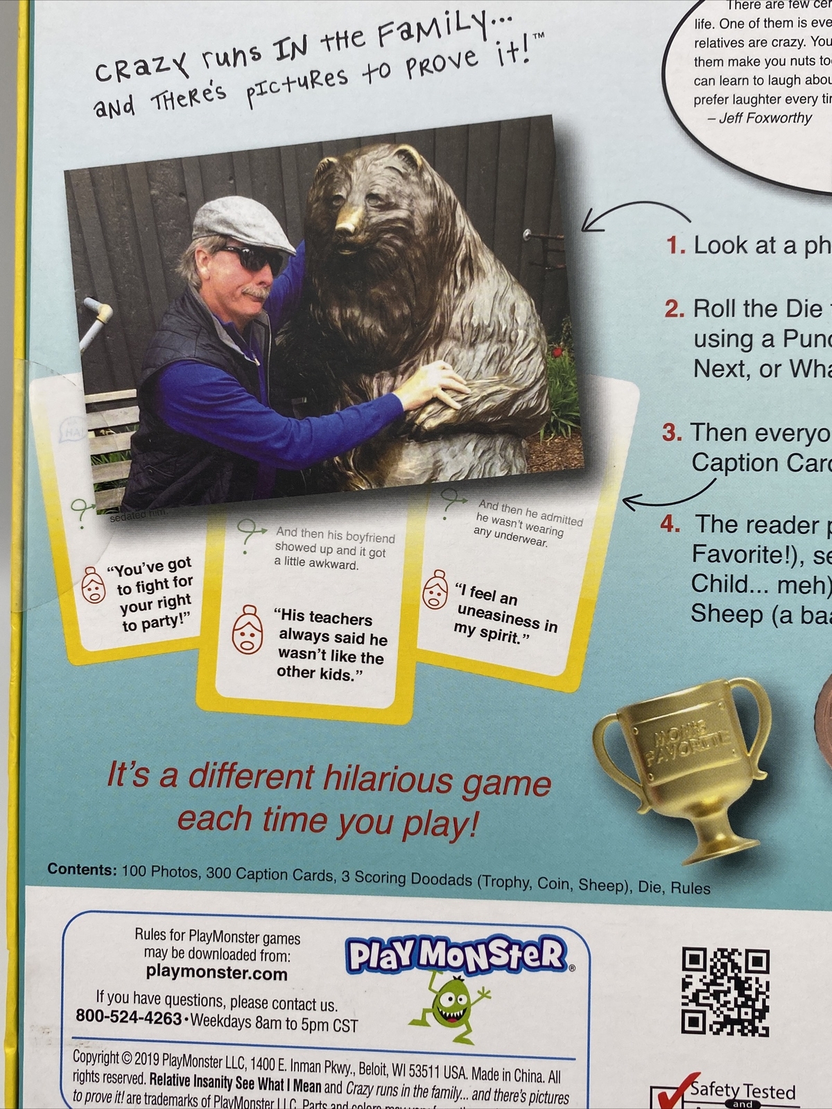 Relative Insanity See What I Mean?! Made and Played by Jeff Foxworthy Board Game