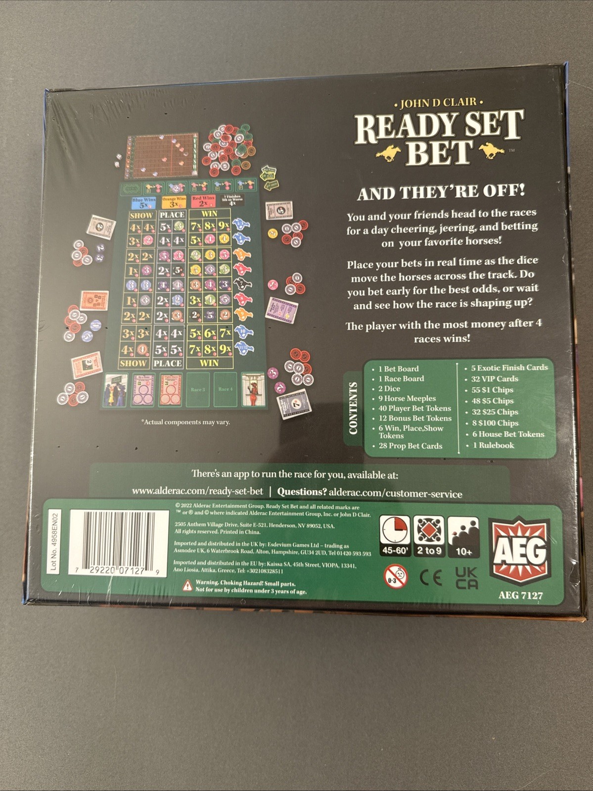 Ready Set Bet – Party / Strategy Board Game – Alderac Entertainment Group (AEG)