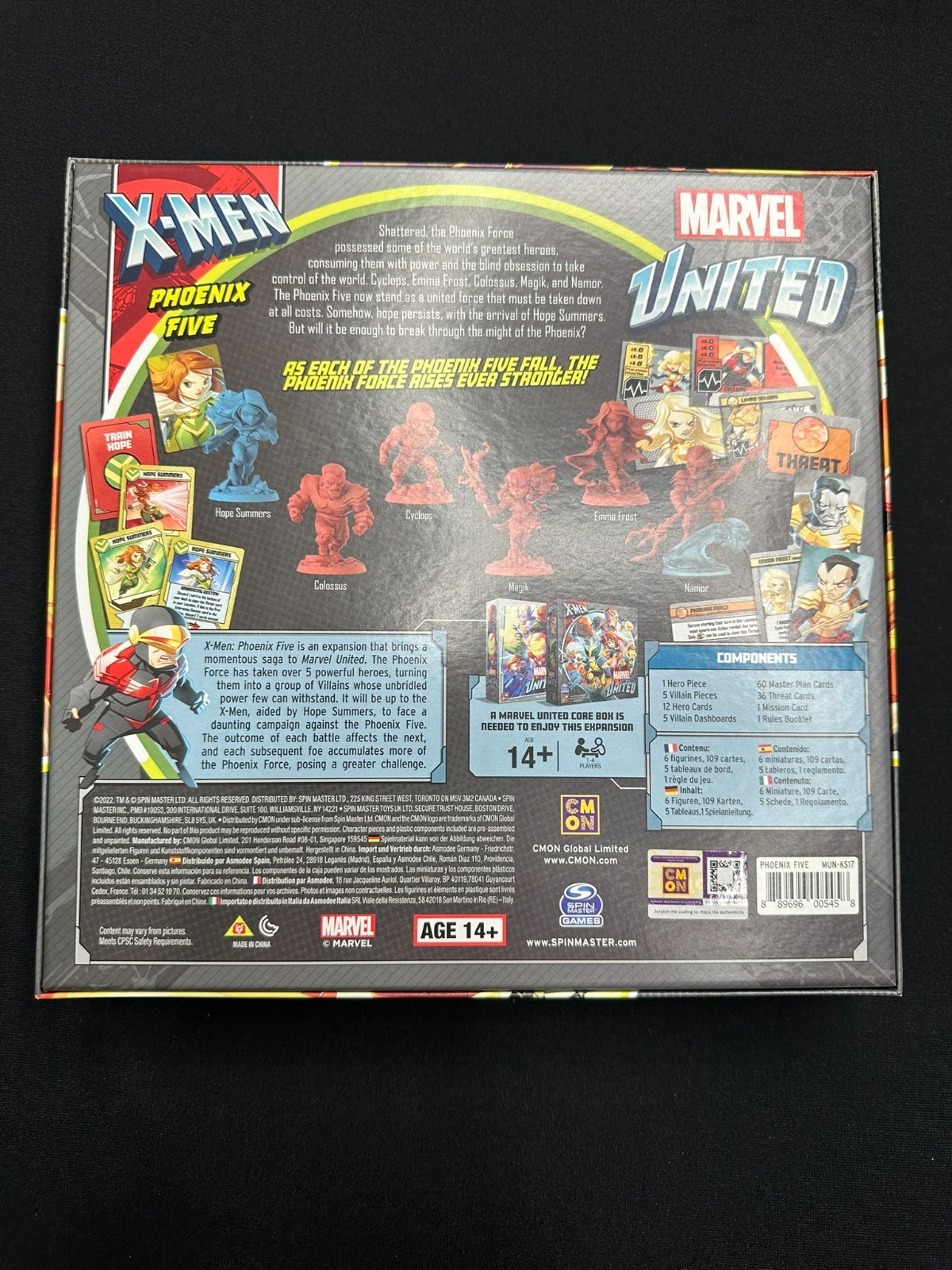 Marvel United 4x Expansion Lot (First Class, Blue, Gold, Phoenix) Kickstarter