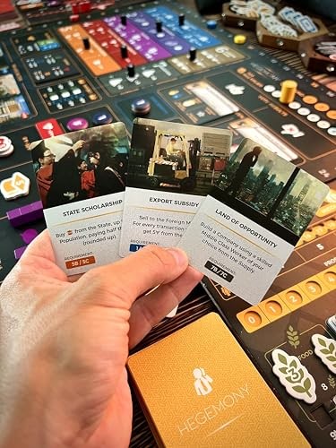 Hegemony Board Game Asymmetric Politico Economic Strategy for 2 to 4 Players