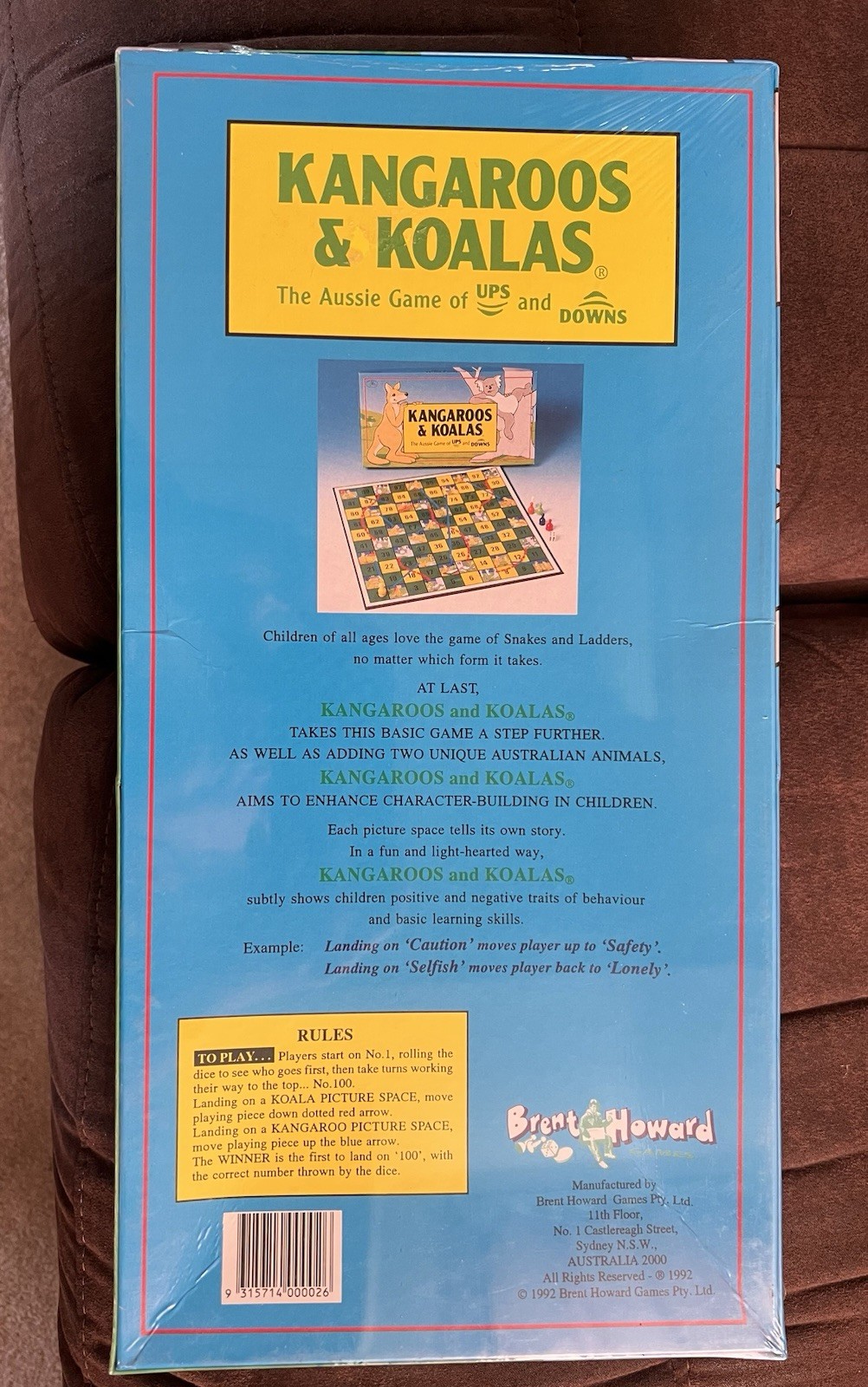Kangaroos & Koalas Board Game 2-6 Players Ages 4 And Up Brand New Australia