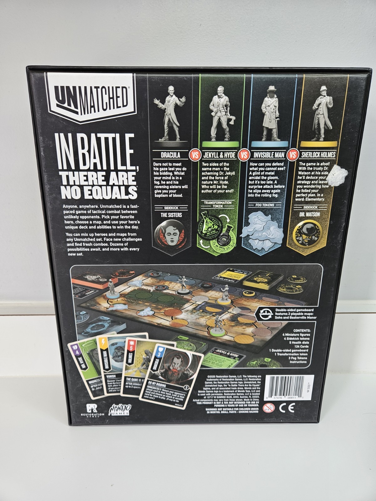 Unmatched Cobble & Fog Board Game Restoration Mondo Games 100% Complete