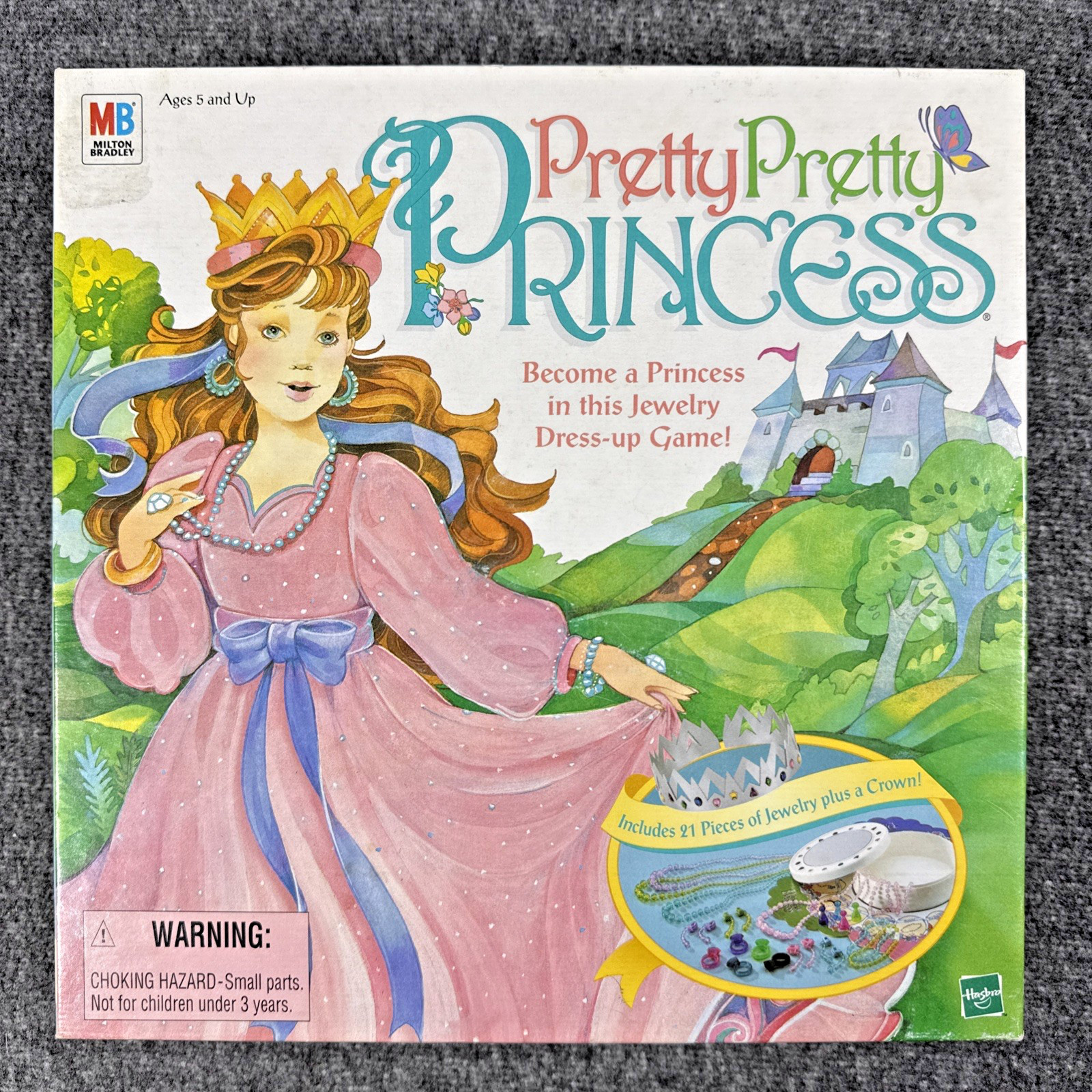 VTG 1999 Pretty Pretty Princess Board Game Jewelry Dress Up Sleepover Fun Read