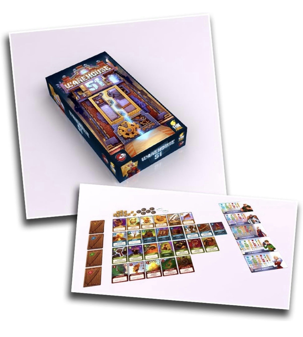 Warehouse 51 Card Game by Fun Forge & Passport Studios. Complete Excellent Cond