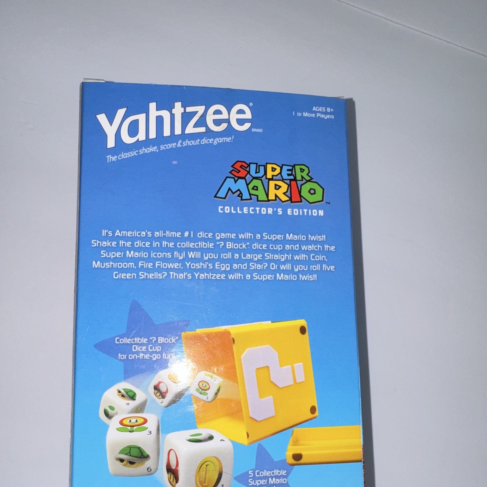 Yahtzee Super Mario Collector’s Edition Dice Game Ages 8+ 1+ Players