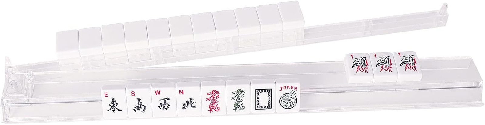Set of American Mahjong Tiles, 166 American Mahjongg Tiles with Light Green Colo