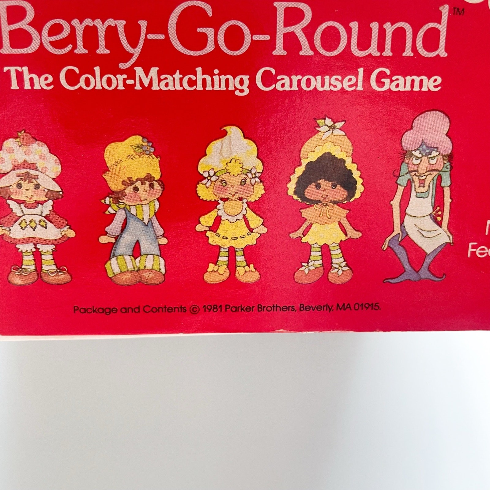 Vintage 1981 Strawberry Shortcake Berry-Go-Round Color Matching Game Complete