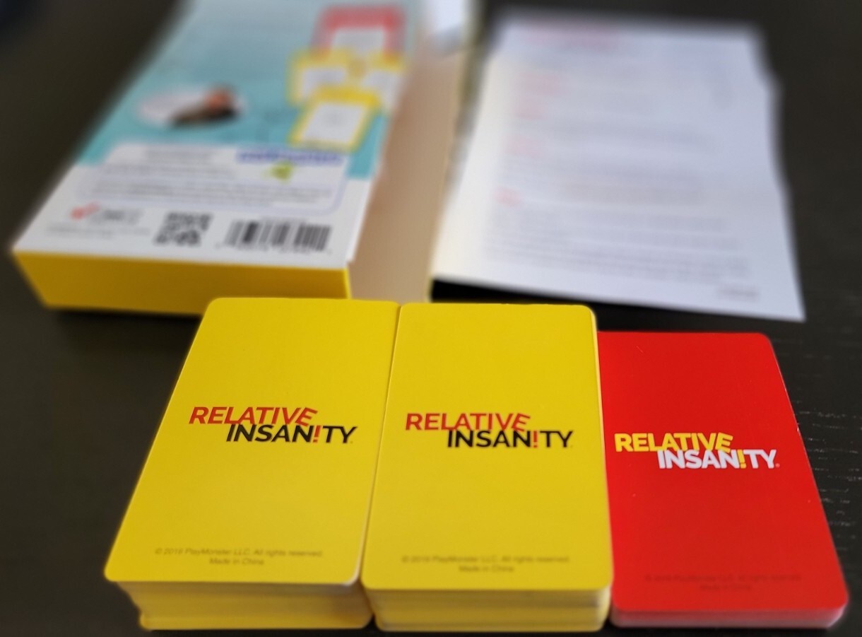 Relative Insanity Card Game VGC COMPLETE