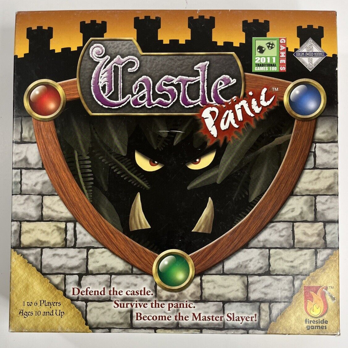 Castle Panic Board Game Fireside Games 2012, 1st Ed, Sixth Printing Complete