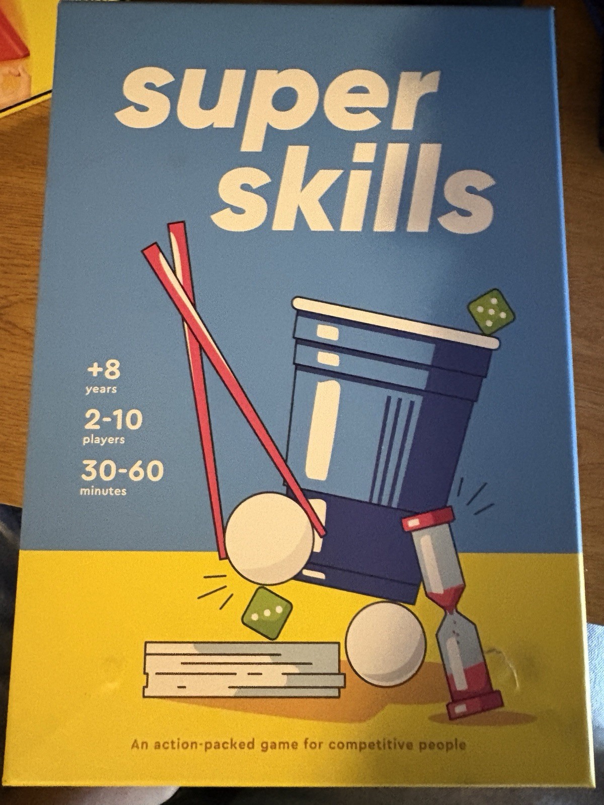 Super Skills Board Game 2-10 Players Ages 8 and Up 30-60 Minutes Complete