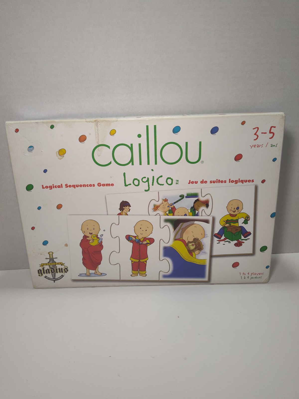 Caillou Logico Logical Sequences Game Complete 3-5 Years Gladius Puzzle Set