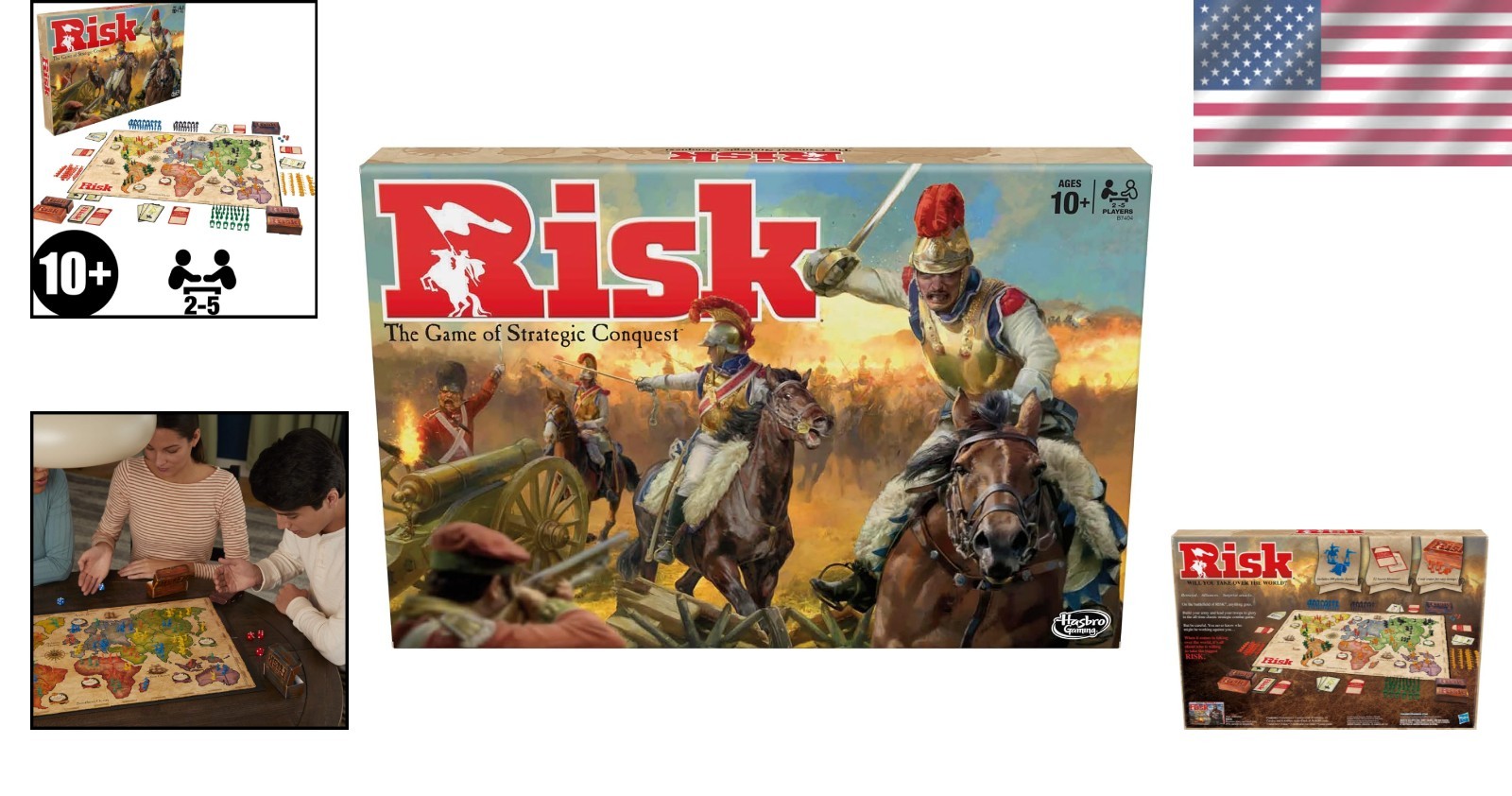 Risk Board Game: Engage in Military Strategy for Teens & Adults, 120 Minutes