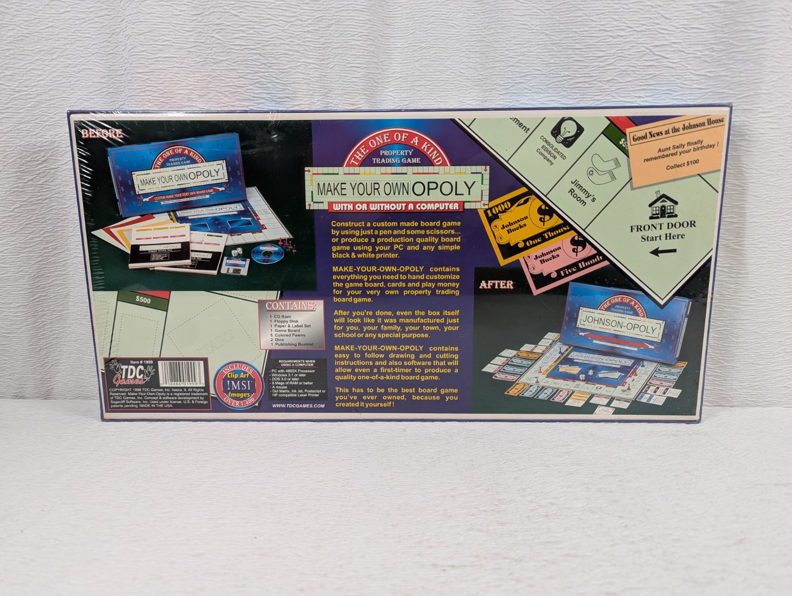 Monopoly Make Your Own Opoly The Vintage Board Game TDC Games