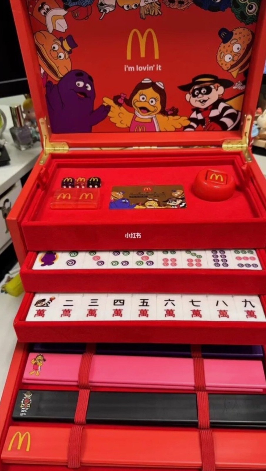 Original McDonalds Hong Kong 50th Anniversary Mahjong Set 2025 Limited Edition