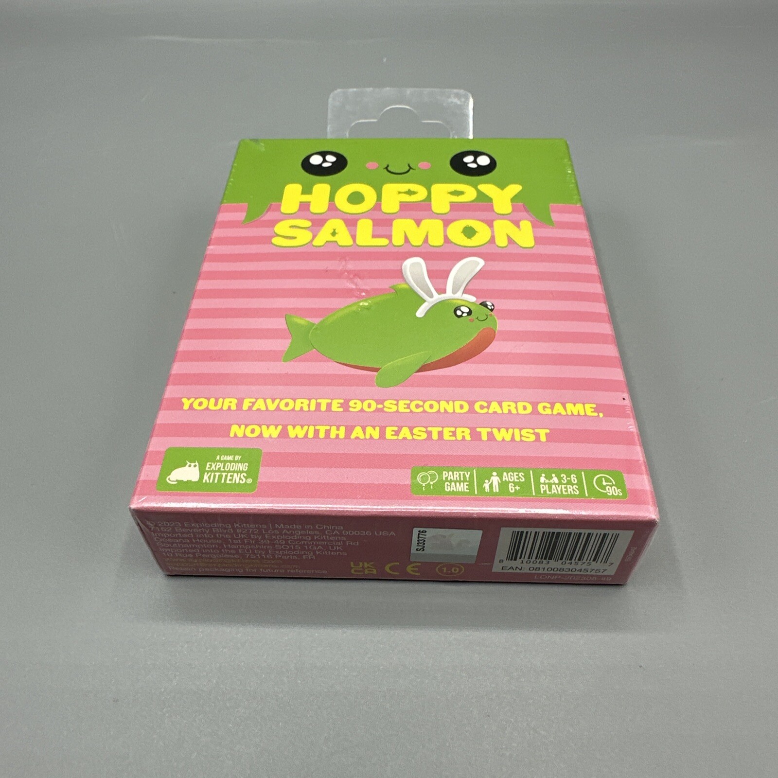 Hoppy Salmon Party Game Exploding Kittens Easter Edition New Sealed 2021