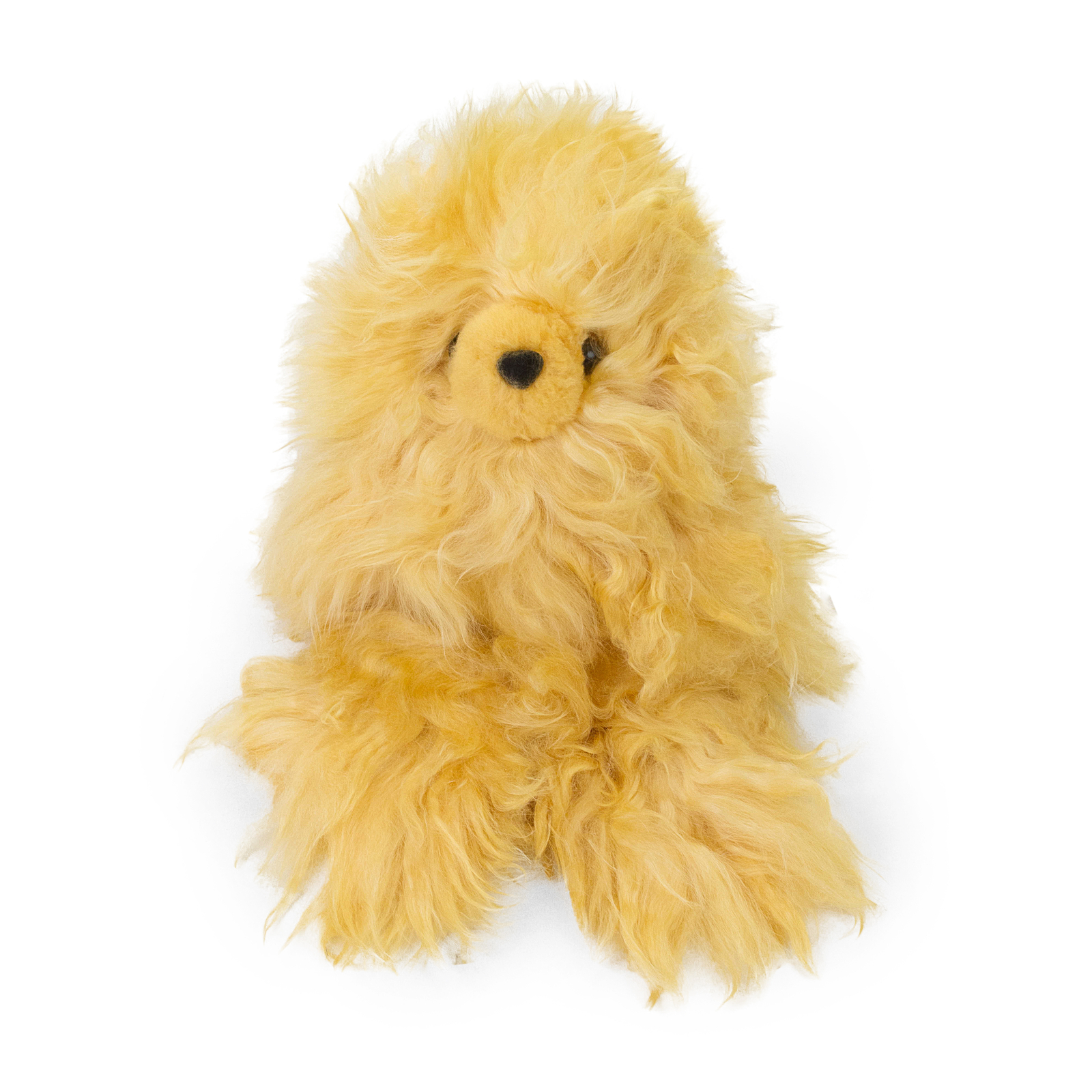 NWT ALPACA TG LONG HAIR BEARS YELLOW STUFFED ANIMAL TOY SIZE OS $50