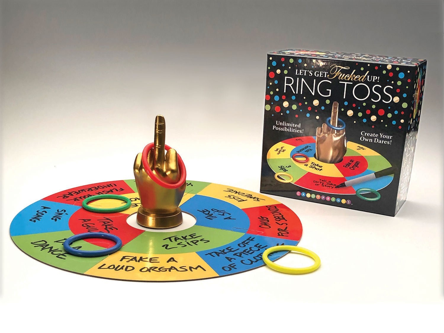 Let’s Get F Up Ring Toss Adult Party Game