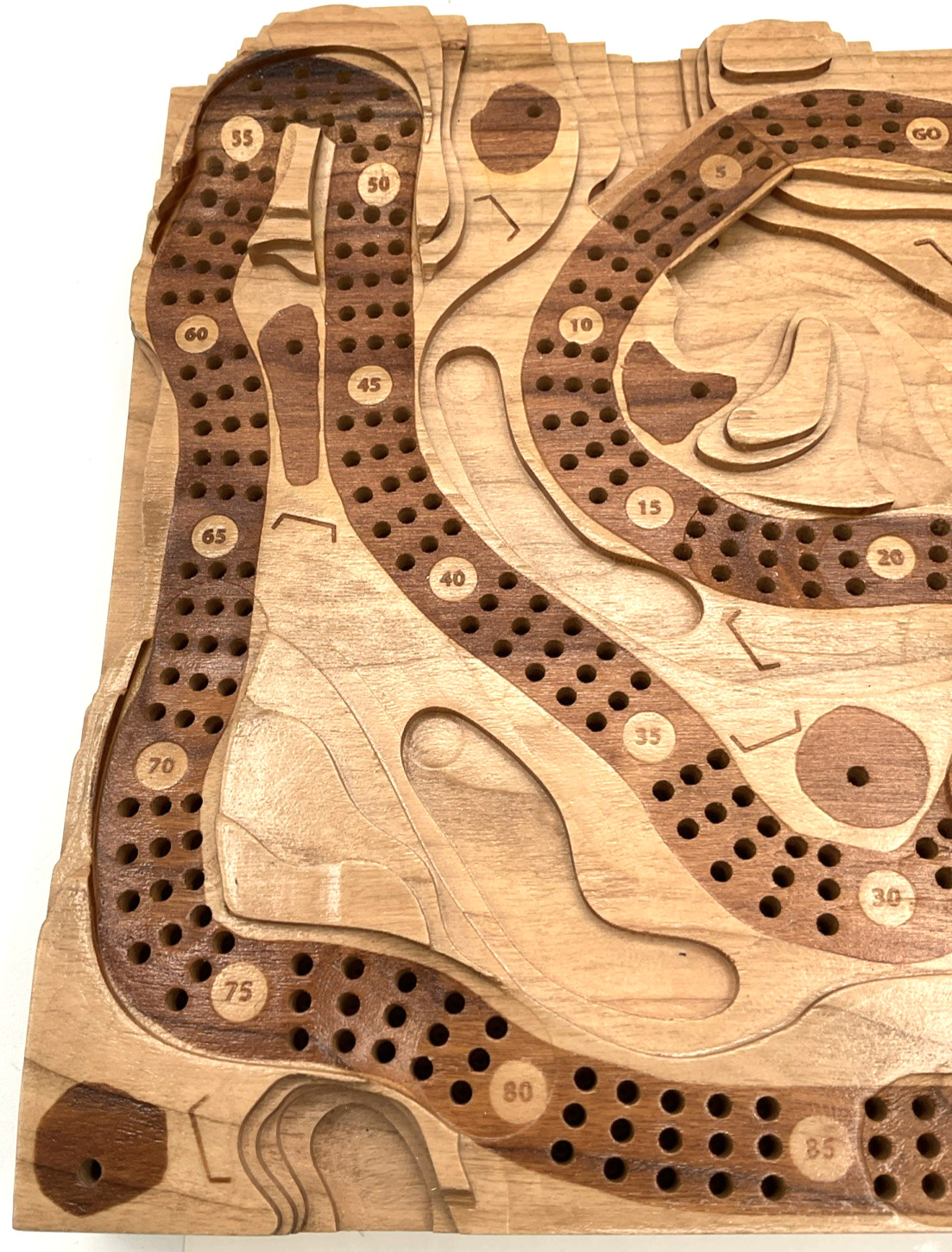 Handmade Cribscapes 3-D Golf Inspired Cribbage Board Made in Canada Card Game