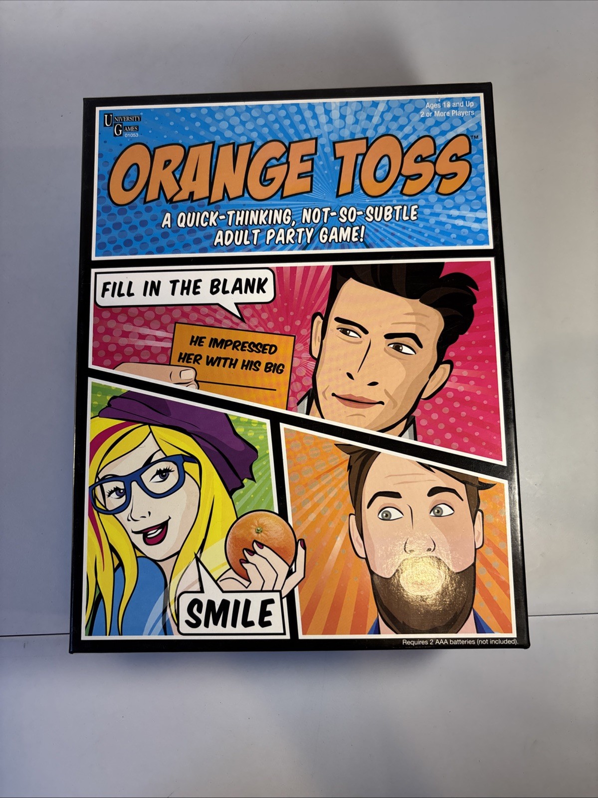 Orange Toss Game Open Box Cards Sealed Complete Adult Party Game