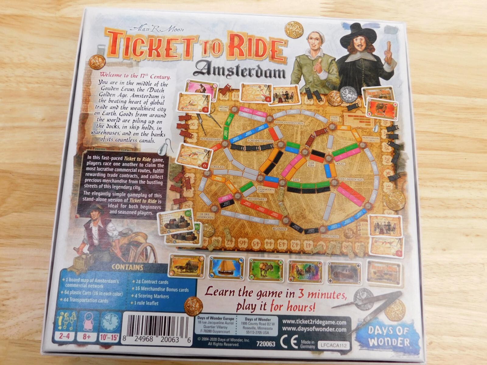 DoW Ticket to Ride Amsterdam in opened but complete and in great shape