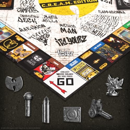 Monopoly: Wu-Tang Clan, Features Exclusive Tour Poster Art – C.R.E.A.M. Edition