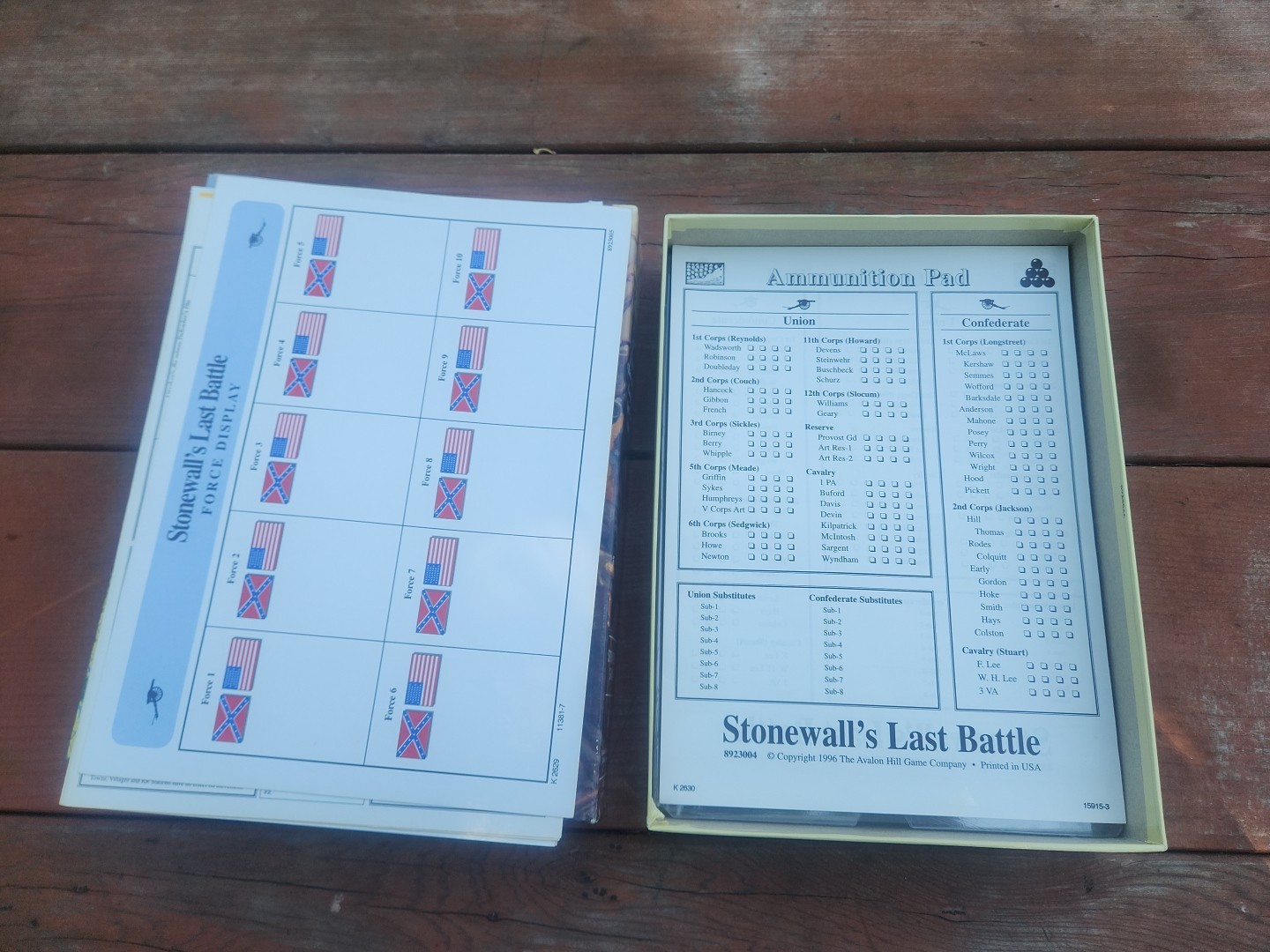 Avalon Hill Games Stonewall’s Last Battle: The Chancellorsville Campaign *NEW*