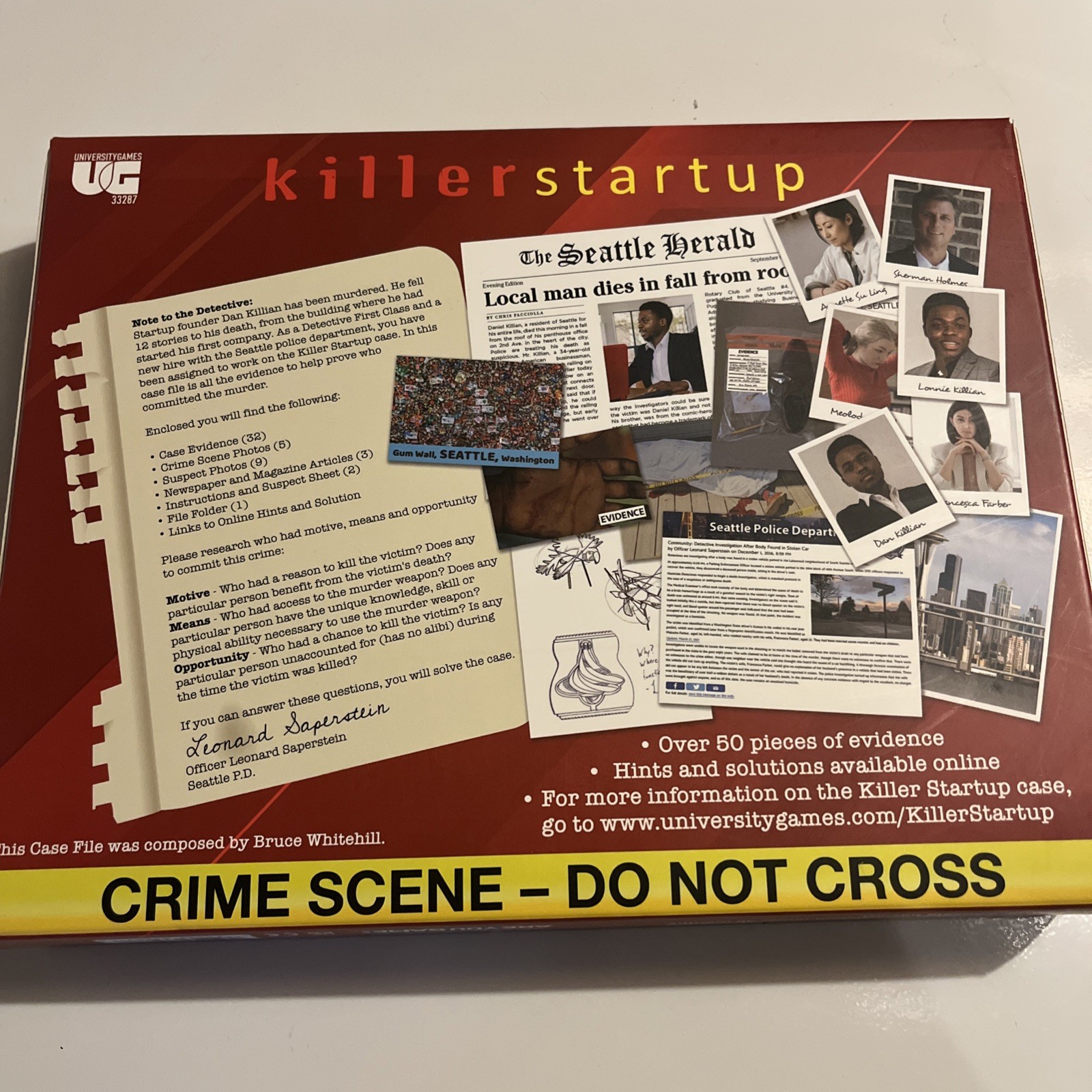 Murder Mystery Party Case Files Killer Startup for 1 or More Players Ages 14 …