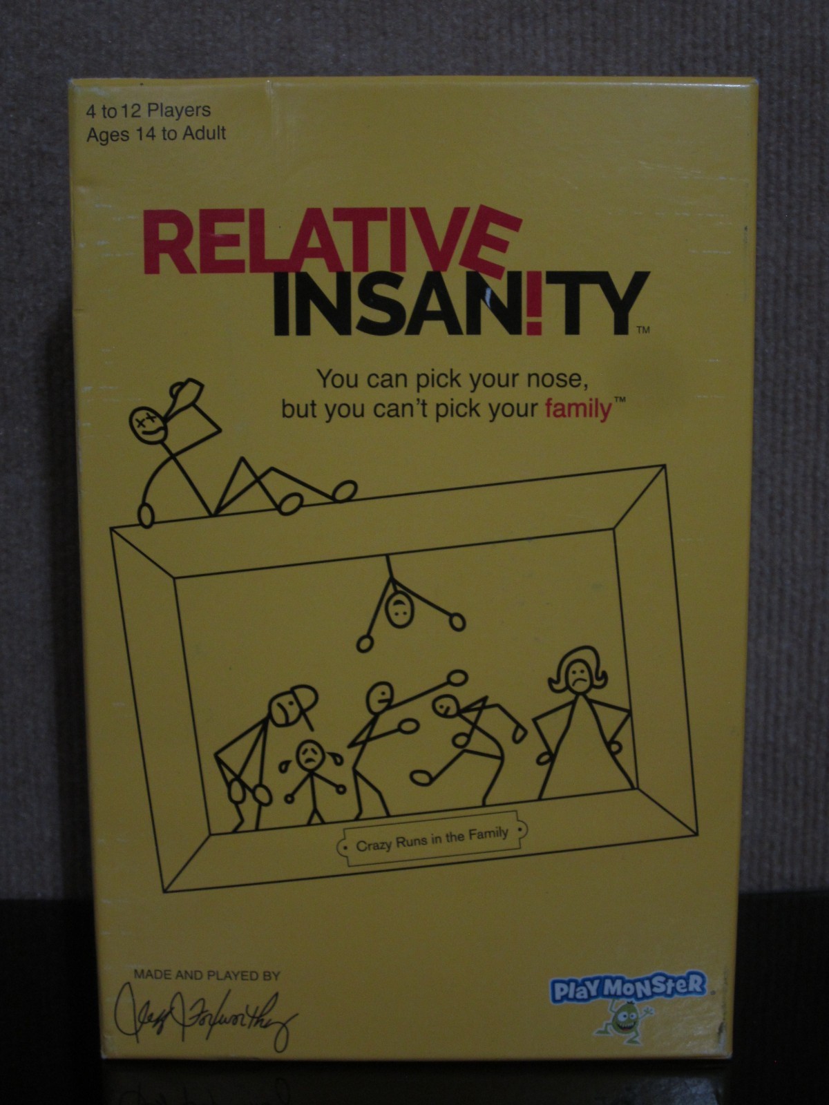 Relative Insanity Adult Family Party Game Jeff Foxworthy Card Board Game