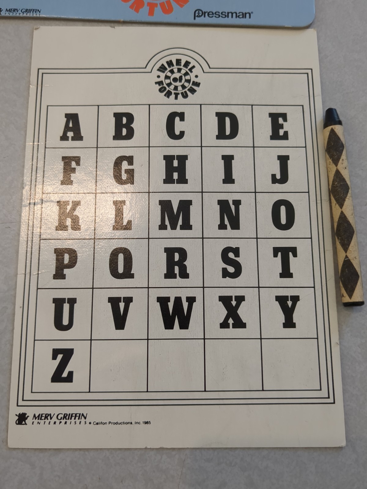 WHEEL OF FORTUNE 2nd Ed Complete Board Game 1985