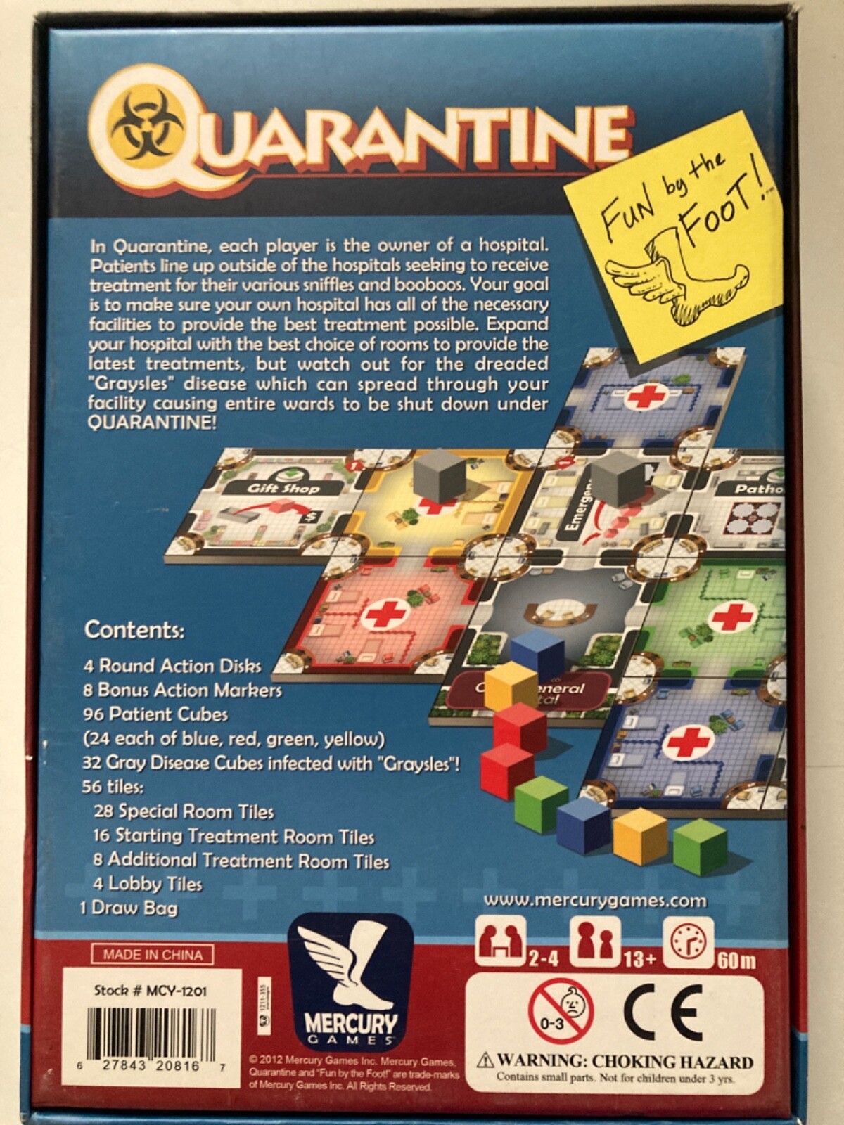 Mercury Boardgame Quarantine EX