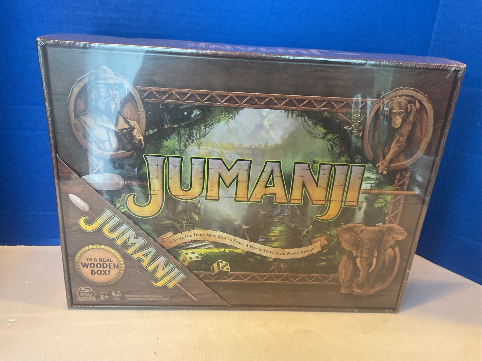 Jumanji 30th Anniversary Edition The Classic Family Board Game In Wood Box New