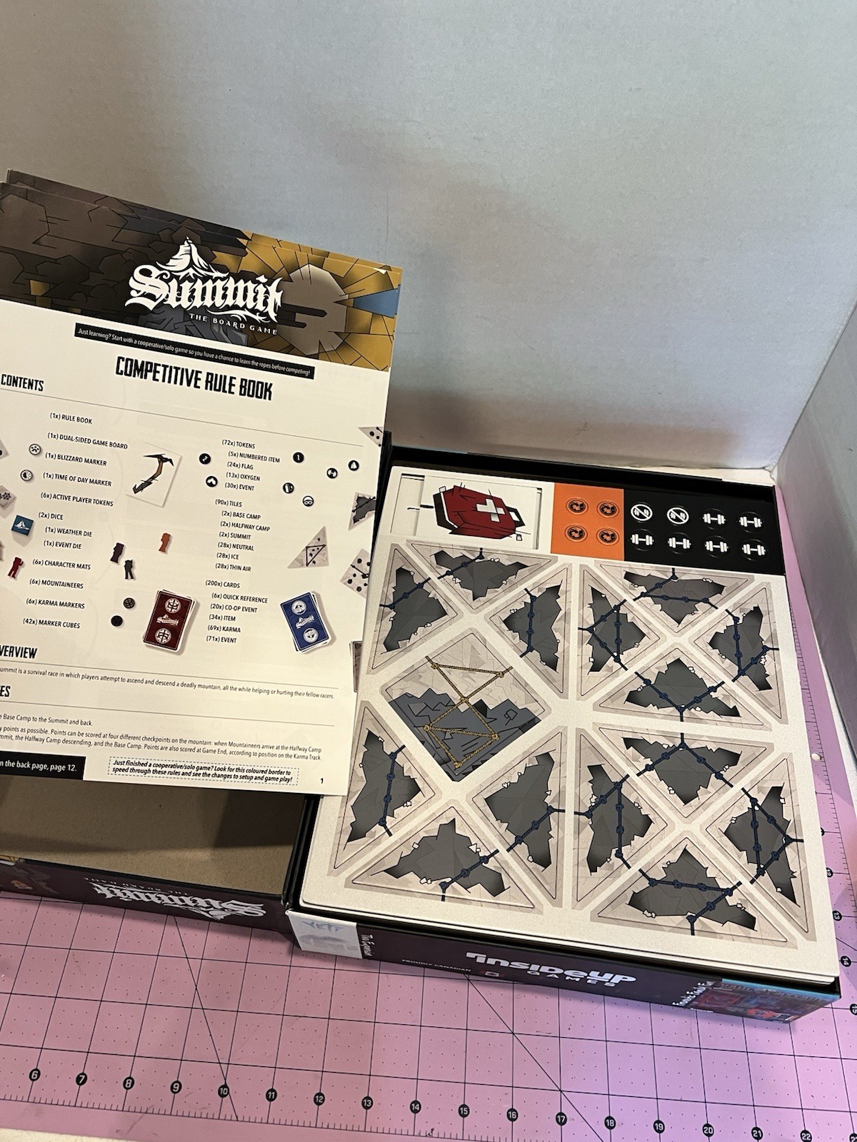 Summit the Board Game by Inside Up Games Mountaineering Game BRAND NEW OPEN BOX