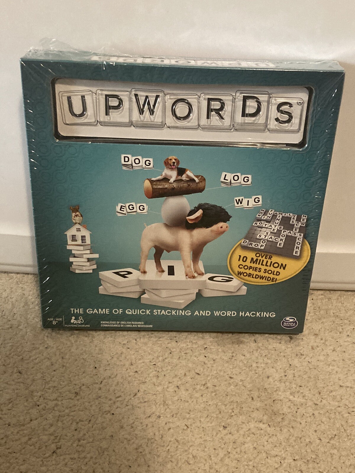 UpWords Board Game Quick Stacking & Word Hacking Sealed NEW
