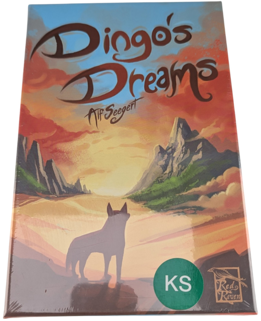 Dingo’s Dreams Board Game Red Raven Games 2015 Sealed RVM011 2-4 Players