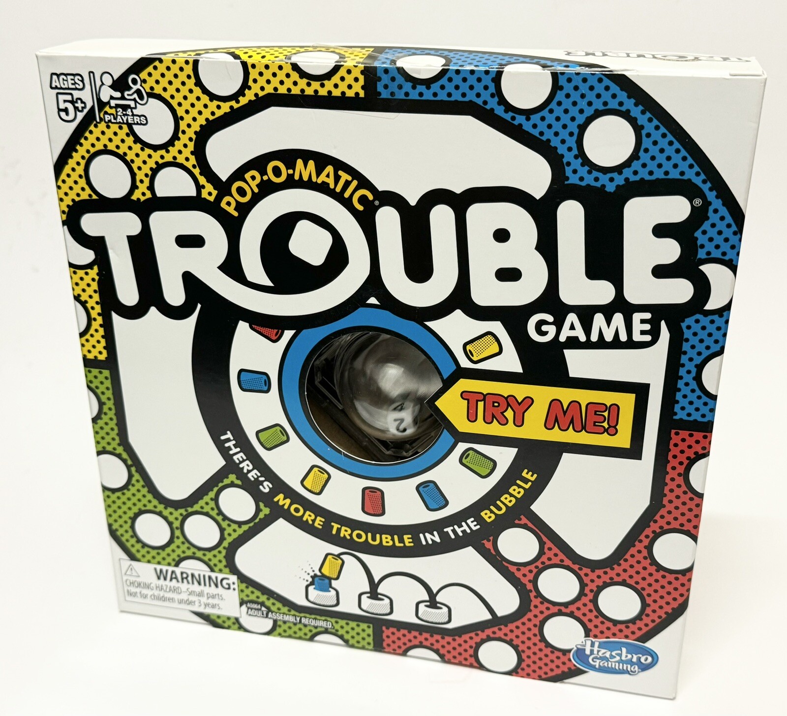Hasbro Gaming Trouble Board Game for Kids Ages 5 and Up, 2-4 Players *NEW!*
