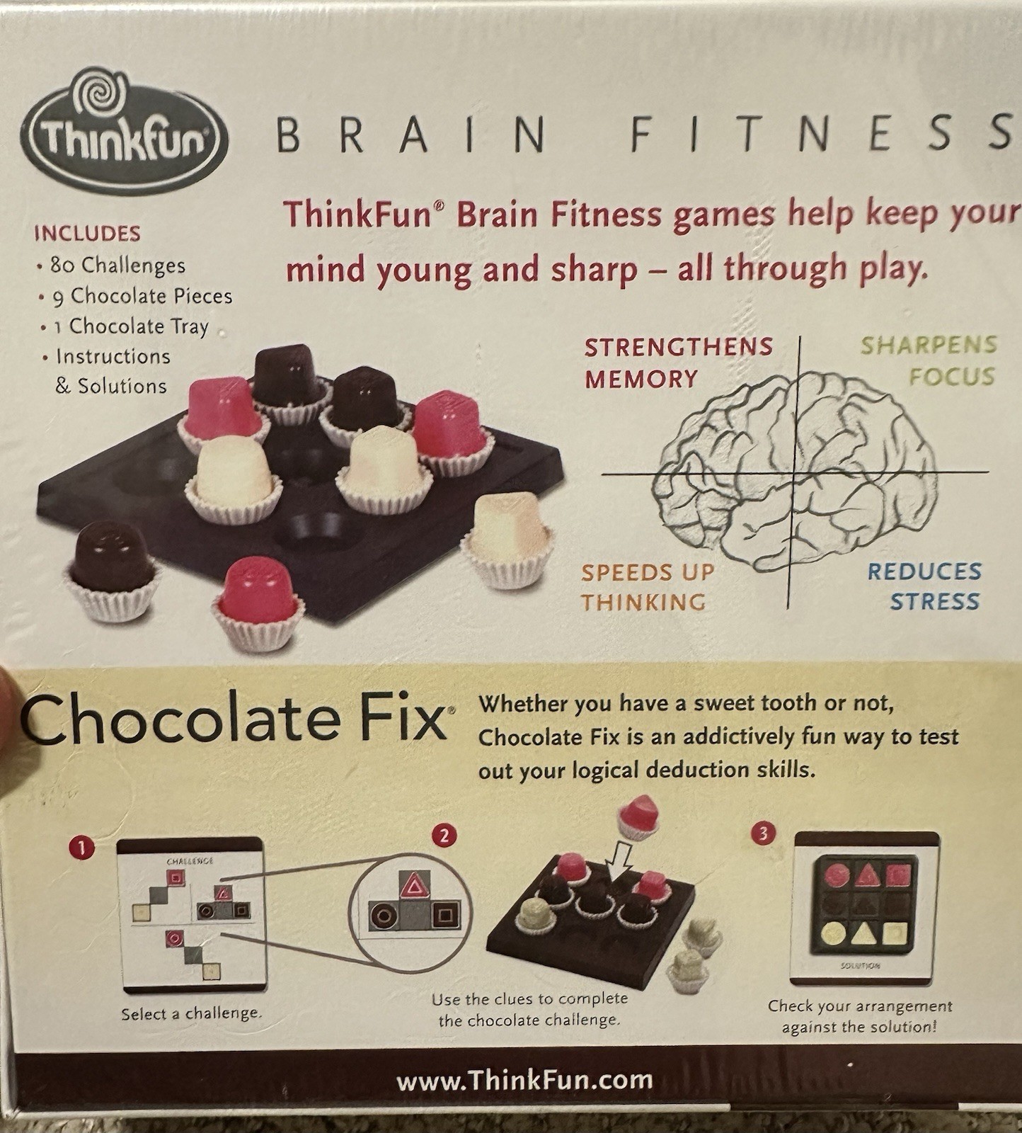 ThinkFun Chocolate Fix Brain Fitness Edition Sudoku Style Logic Game Sealed